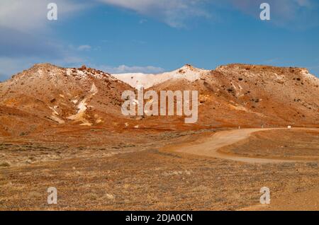 Touristenfahrt, Kanku Breakaways Conservation Park, Coober Pedy, South Australia Stockfoto