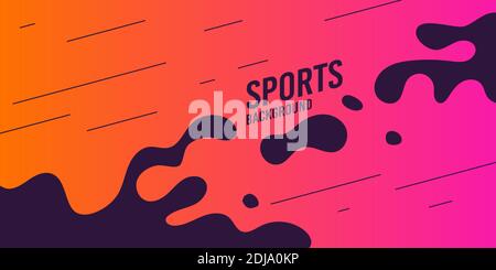 Abstrakter Hintergrund mit geraden Linien und Spritzern im minimalistischen flachen Stil. Vektor passendes Design - Vektor-Illustration Stock Vektor