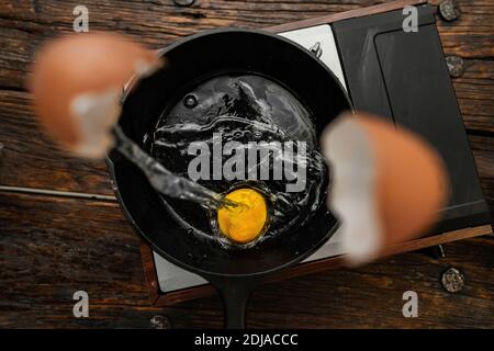 Das momont von Sunny Side Up Stockfoto