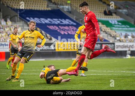 Horsens, Dänemark. Dezember 2020. Kevin Diks (34) von Aarhus GF beim 3F Superliga Spiel zwischen AC Horsens und Aarhus GF in der Casa Arena in Horsens. (Foto Kredit: Gonzales Foto/Alamy Live News Stockfoto