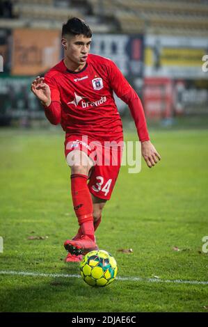 Horsens, Dänemark. Dezember 2020. Kevin Diks (34) von Aarhus GF beim 3F Superliga Spiel zwischen AC Horsens und Aarhus GF in der Casa Arena in Horsens. (Foto Kredit: Gonzales Foto/Alamy Live News Stockfoto