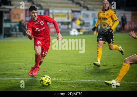 Horsens, Dänemark. Dezember 2020. Kevin Diks (34) von Aarhus GF beim 3F Superliga Spiel zwischen AC Horsens und Aarhus GF in der Casa Arena in Horsens. (Foto Kredit: Gonzales Foto/Alamy Live News Stockfoto