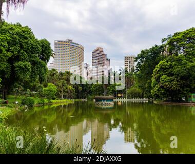 Teich in Belo Horizonte Stadtpark Stockfoto