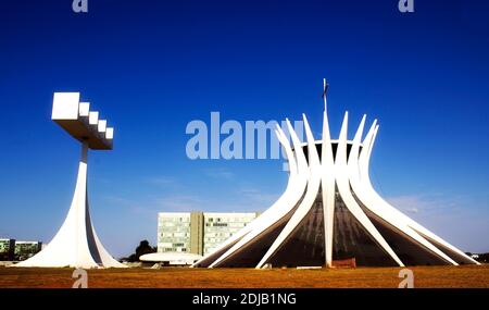 Brasilia, DF, Brasilien - 22. August 2020: Die Kathedrale von Brasília (Stadtkathedrale von Brasília) ist die römisch-katholische Kathedrale, die Brasí dient Stockfoto