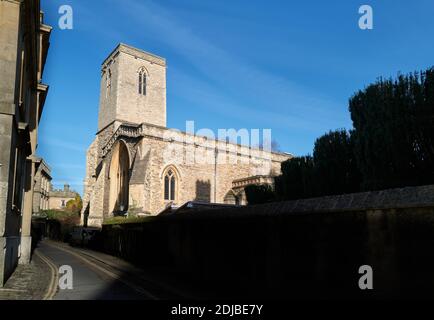 Ehemalige Kirche, jetzt eine Bibliothek, am St. Edmund Hall College, Universität von Oxford, England. Stockfoto