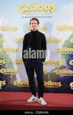 14. Dezember 2020, Madrid, Madrid, Spanien: Schauspieler RAUL AREVALO nimmt an der Fotowand "The Croods: A New Age" im URSO Hotel in Madrid Teil. (Bild: © Jack Abuin/ZUMA Wire) Stockfoto