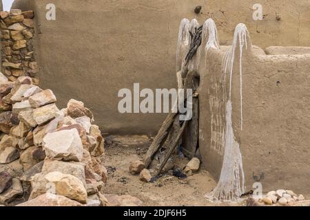 Haus des Animisten Hogon im Dorf Sanga, Dogon Land, Mali Stockfoto