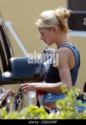 Exklusiv!! Anna Kournikova arbeitet auf Miami Beach FL. Möglicherweise in Vorbereitung für das bevorstehende Nasdaaq Turnier 03/19/06 Stockfoto