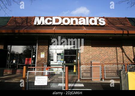 London, Großbritannien. Dezember 2020. Außenansicht einer Filiale von McDonald's in London. Kredit: SOPA Images Limited/Alamy Live Nachrichten Stockfoto