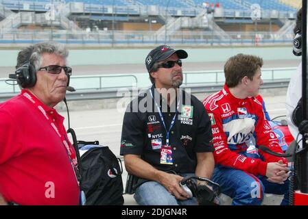 Mario, Michael und Marco Andretti am Toyota Indy 300 Wochenende im Homestead Miami Speedway. Qualifikation Für Die Indy Pro Series. 03/24/06 Stockfoto