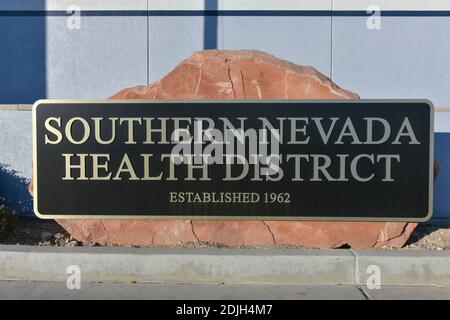 Las Vegas, NV, USA. Dezember 2020. Las Vegas erhält erste Covid-19-Sendung im Southern Nevada Health District in Las Vegas, Nevada, 14. Dezember 2020. Kredit: Dee Cee Carter/Media Punch/Alamy Live Nachrichten Stockfoto