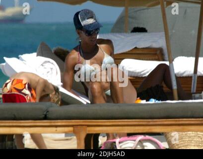 Exklusiv!! Barbara becker und Söhne verbringen einen Tag in Miami Beach, FL, 7/06 Stockfoto
