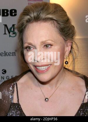 Faye Dunaway auf dem roten Teppich beim Palm Beach International Film Festival. Die Schauspielerin spielte in der Weltpremiere von 'Rain', dem Headliner-Film des Festivals. Mit dabei auf dem Teppich: Der Filmproduzent Travis Hollman sowie Dennis Hopper, Tommy Davidson, Cherie Johnson, Mya, Bobby Moresco und Suzanne Delaurentis. West Palm Beach, 23. April 06. Stockfoto