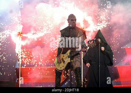 Eurovision Gewinner Finland Entry Lordi beim Eurovision Song Contest 2006 in Athen, Griechenland, 5/19/06 Stockfoto