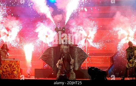 Eurovision Gewinner Finland Entry Lordi beim Eurovision Song Contest 2006 in Athen, Griechenland, 5/19/06 Stockfoto