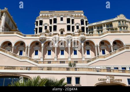 Hotel Hermitage, Monte Carlo, Fürstentum Monaco, Cote d'Azur, Französische Riviera Stockfoto