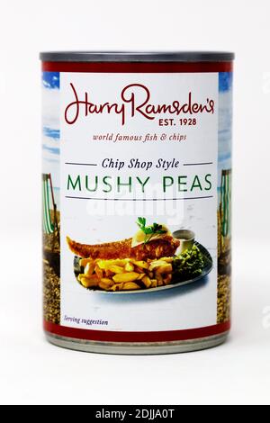 Harry Ramsden's Mushy Peas Stockfoto