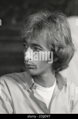 Robin Gibb macht das Video für seine Single-Veröffentlichung 'Juliet' 03/1983 Stockfoto