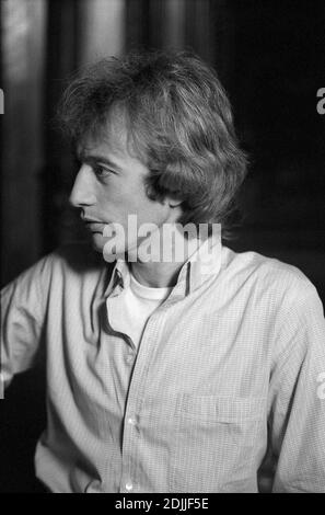 Robin Gibb macht das Video für seine Single-Veröffentlichung 'Juliet' 03/1983 Stockfoto