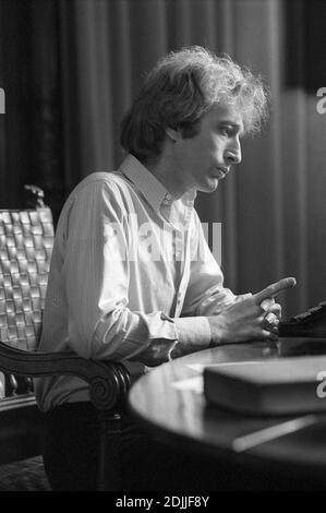 Robin Gibb macht das Video für seine Single-Veröffentlichung 'Juliet' 03/1983 Stockfoto