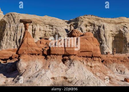 Schöne Landschaft rund um Toadhocker Hoodoos in Utah Stockfoto