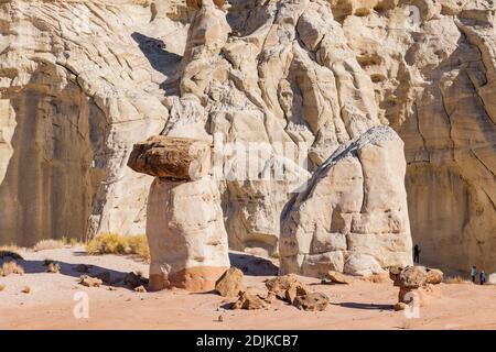 Schöne Landschaft rund um Toadhocker Hoodoos in Utah Stockfoto