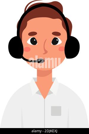 Isolierte Mitarbeiter Mann Berufe Jobs Symbol- Vektor Stock Vektor