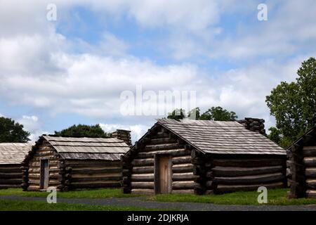 Homestead von Hopewell Forge Workers in 1700 Stockfoto
