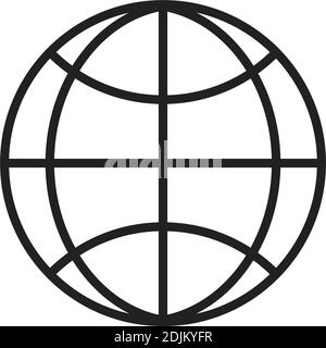 Isolierte Internet-Button-Computer Technologie online Icon- Vektor Stock Vektor