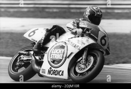 Randy Mamola (USA) Yamaha 500, Moto GP 1986 Stockfoto