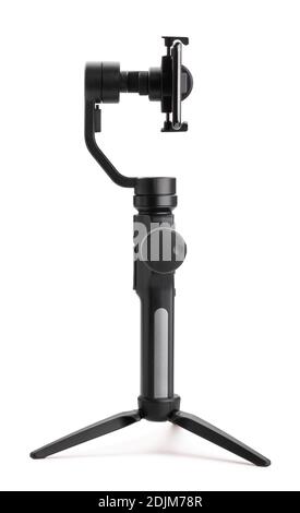 Smartphone Gimbal isoliert auf weiß Stockfoto