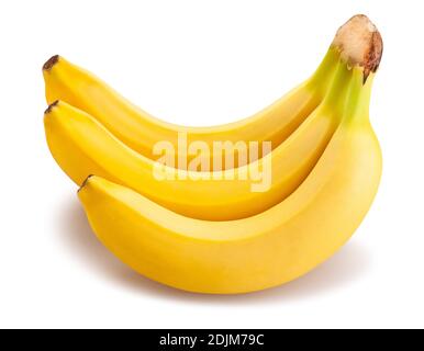 Banane weg isoliert auf weißem Stockfoto
