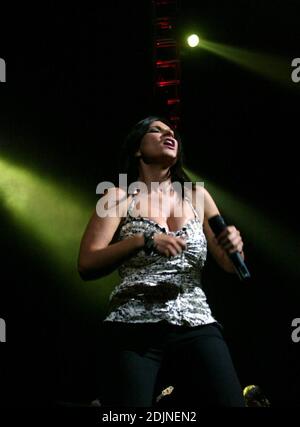 Juntos en Concierto 2006 mit Laura Pausini, Marc Anthony und Marco Antonio Solis in der AA Arena in Miami, FL. 07/30/06 Stockfoto