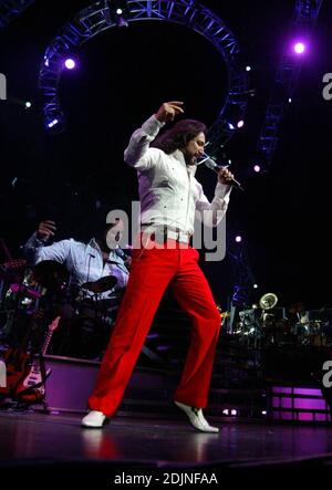 Juntos en Concierto 2006 mit Marco Antonio Solis, Laura Pausini und Marc Anthony in der AA Arena in Miami, FL. 07/30/06 Stockfoto