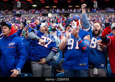 27. Oktober 2019, Buffalo, NY, USA: Buffalo, NY.Diese Fotos stammen von verschiedenen Partien rund um das Stadion, das RV-Lot während der Buffalo Bills vs. Philadelphia Eagles Fans. Das berühmte Hammer Lot, Mafia House und die Grundstücke auf der anderen Straßenseite in der Nachbarschaft. Die Buffalo Bills haben eine der NFL die loyalsten Fan-Basen, und nehmen ihre tailgating ernst. Die Fans sind bekannt geworden als die Bill Mafia. Foto von Michael F. McElroy. (Bild: © Michael McElroy/ZUMA Wire) Stockfoto