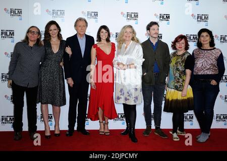 Stephen Woolley, Rachael Stirling, Bill Nighy, Gemma Arterton, Lone Sherfig, Sam Claflin und Amanda Posey nehmen am 13. Oktober 2016 an der Photocall of Their Finest im Rahmen des BFI London Film Festival in London, England, Teil. Foto von Aurore Marechal/ABACAPRESS.COM Stockfoto