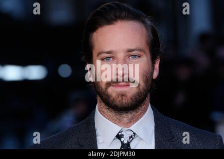 Armie Hammer bei der Premiere von Free Fire und der Abschlussfeier des BFI London Film Festival in London, England am 16. Oktober 2016. Foto von Aurore Marechal/ABACAPRESS.COM Stockfoto