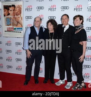 Matthew Weiner, Lily Tomlin und David O. Russell besuchen am 11. November 2016 in Los Angeles, Kalifornien, die Premiere von Cinema's Legacy Conversation für "Flirting with Disaster" beim AFI Fest 2016 im TCL Chinese 6 Theatres. Foto von Lionel Hahn/AbacaUsa.com Stockfoto