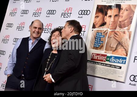 Matthew Weiner, Lily Tomlin und David O. Russell besuchen am 11. November 2016 in Los Angeles, Kalifornien, die Premiere von Cinema's Legacy Conversation für "Flirting with Disaster" beim AFI Fest 2016 im TCL Chinese 6 Theatres. Foto von Lionel Hahn/AbacaUsa.com Stockfoto