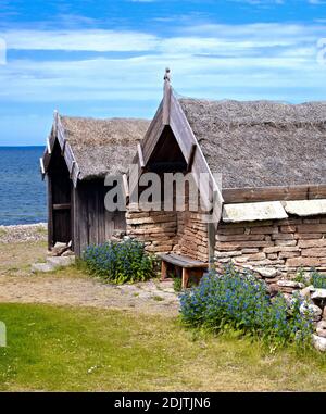 Europa, Schweden, Smaland, Insel Öland, der historische Fischereihafen von Bruddesta an der Westküste Stockfoto