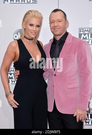 Jenny McCarthy, Donnie Wahlberg, nimmt am 20. November 2016 an den American Music Awards 2016 im Microsoft Theater in Los Angeles, CA, USA Teil. Foto von Lionel Hahn/ABACAPRESS.COM Stockfoto