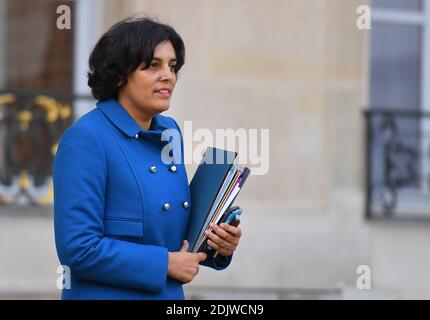 Minister of Labour, Employment, Vocational Training and Social Dialogue Myriam El Khomri leaving the Elysee Palace following the French weekly Cabinet meeting in Paris, France on November 23, 2016. Photo by Christian Liewig/ABACAPRESS.COM Stock Photo