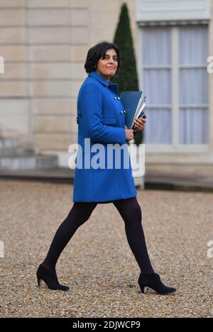 Minister of Labour, Employment, Vocational Training and Social Dialogue Myriam El Khomri leaving the Elysee Palace following the French weekly Cabinet meeting in Paris, France on November 23, 2016. Photo by Christian Liewig/ABACAPRESS.COM Stock Photo