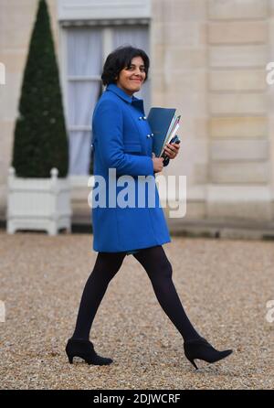 Minister of Labour, Employment, Vocational Training and Social Dialogue Myriam El Khomri leaving the Elysee Palace following the French weekly Cabinet meeting in Paris, France on November 23, 2016. Photo by Christian Liewig/ABACAPRESS.COM Stock Photo