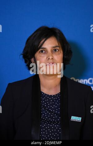 French Minister of Labour, Employment, Vocational Training and Social Dialogue Myriam El Khomri during a visit to OpenClassrooms startup in Paris, France on November 24, 2016. Photo by Eliot Blondet/ABACAPRESS.COM Stock Photo