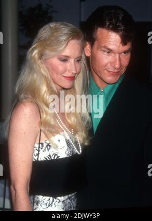 Patrick Swayze, wife Lisa Niemi 1993 Photo By John Barrett/PHOTOlink Stockfoto