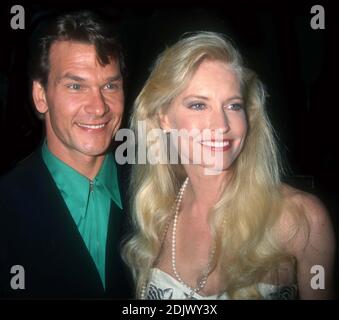Patrick Swayze, wife Lisa Niemi 1993 Photo By John Barrett/PHOTOlink Stockfoto