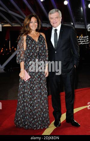 Sidney Toledano und seine Frau Katia Toledano nehmen am 4. Dezember 2016 an der Eröffnung des 16. Internationalen Filmfestivals von Marrakesch in Marrakesch, Marokko Teil. Foto von Aurore Marechal/ABACAPRESS.COM Stockfoto