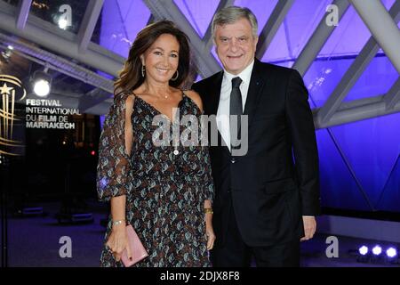 Sidney Toledano und seine Frau Katia Toledano nehmen am 4. Dezember 2016 an der Eröffnung des 16. Internationalen Filmfestivals von Marrakesch in Marrakesch, Marokko Teil. Foto von Aurore Marechal/ABACAPRESS.COM Stockfoto