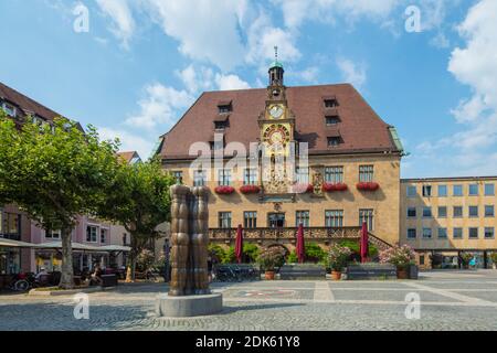 Deutschland, Baden-Württemberg, Stadt Heilbronn. Rathaus Stockfoto